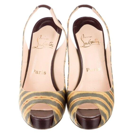 Christian Louboutin Shoes - Christian Louboutin Striped Heels